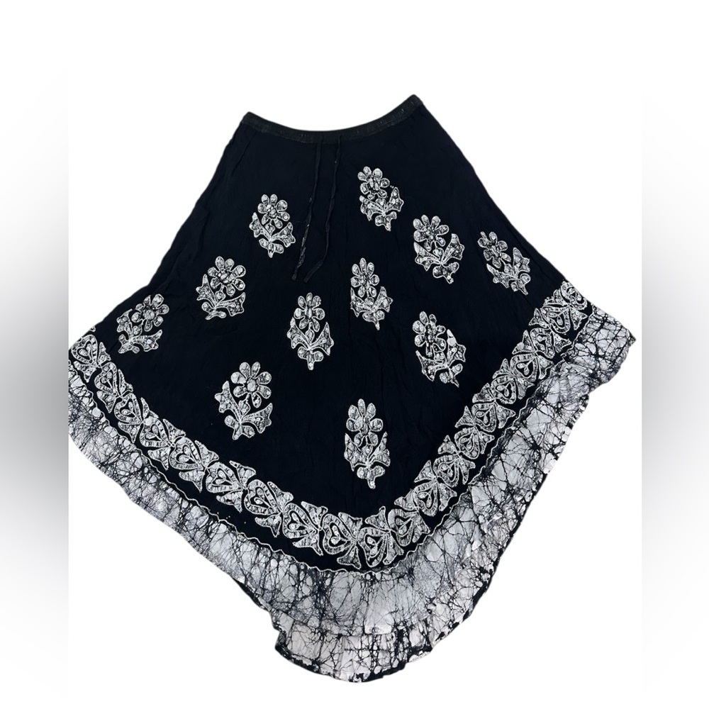 Y2K Whimsical Black‎ Maxi Skirt
